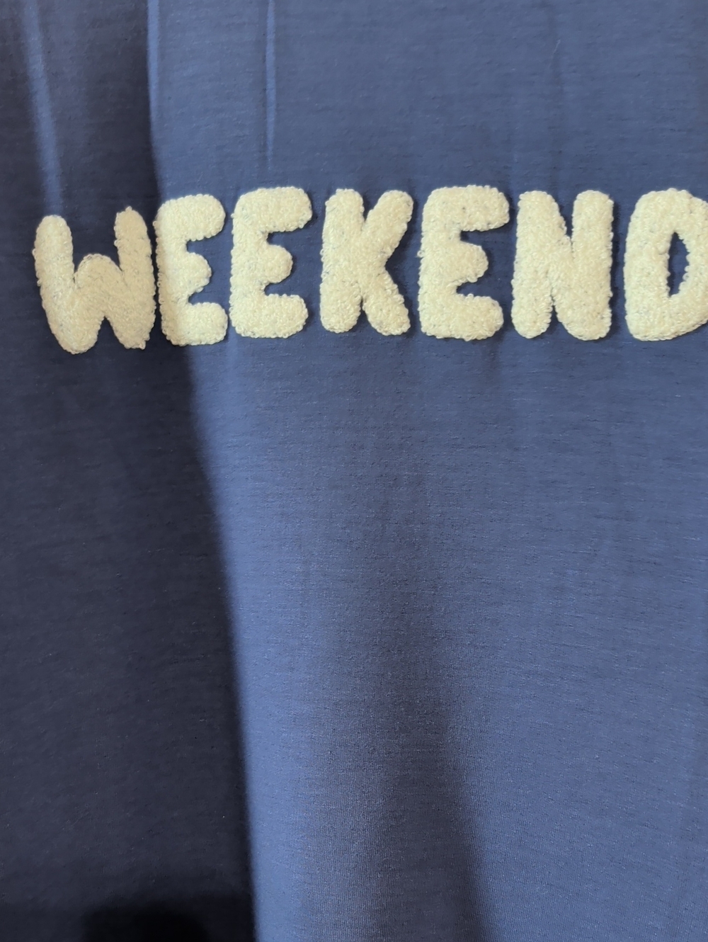 NWT Womens Size3X Workshop Republic Clothing Blue "Weekend" Crew Neck Sweatshirt - Picture 5 of 9